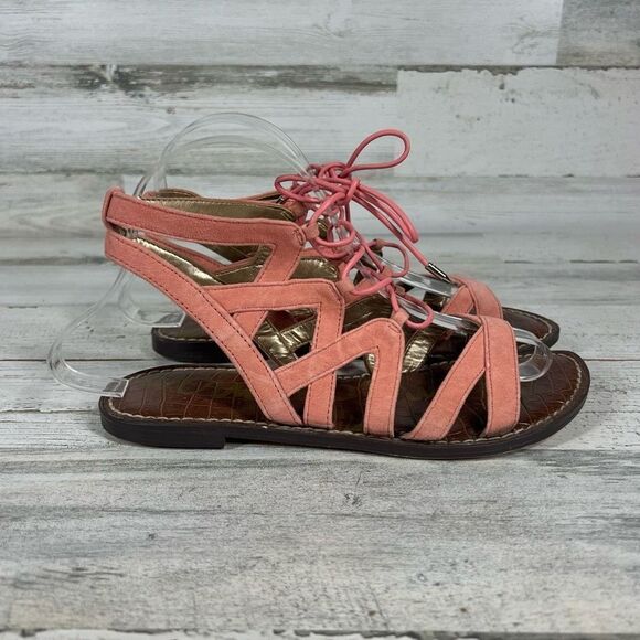 Sam Edelman Shoes - Sam Edelman Women's Gemma Gladiator Sandals Shoe Pink Peach Size‎ 6.5M